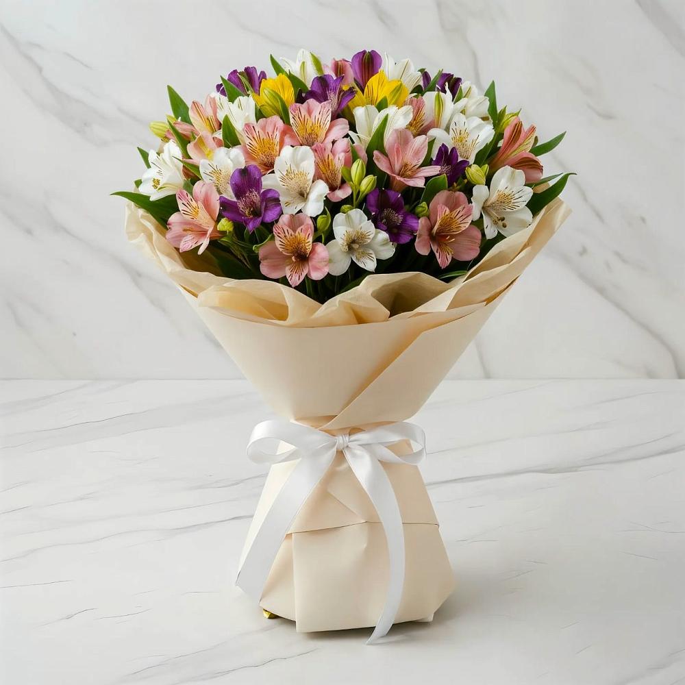 Букет цветов из: Альстромерии в Тотьме