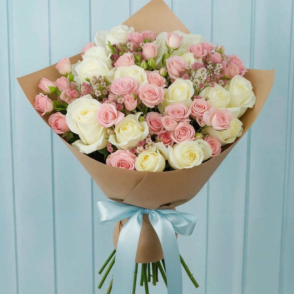 Букет цветов из: Розы в Тотьме