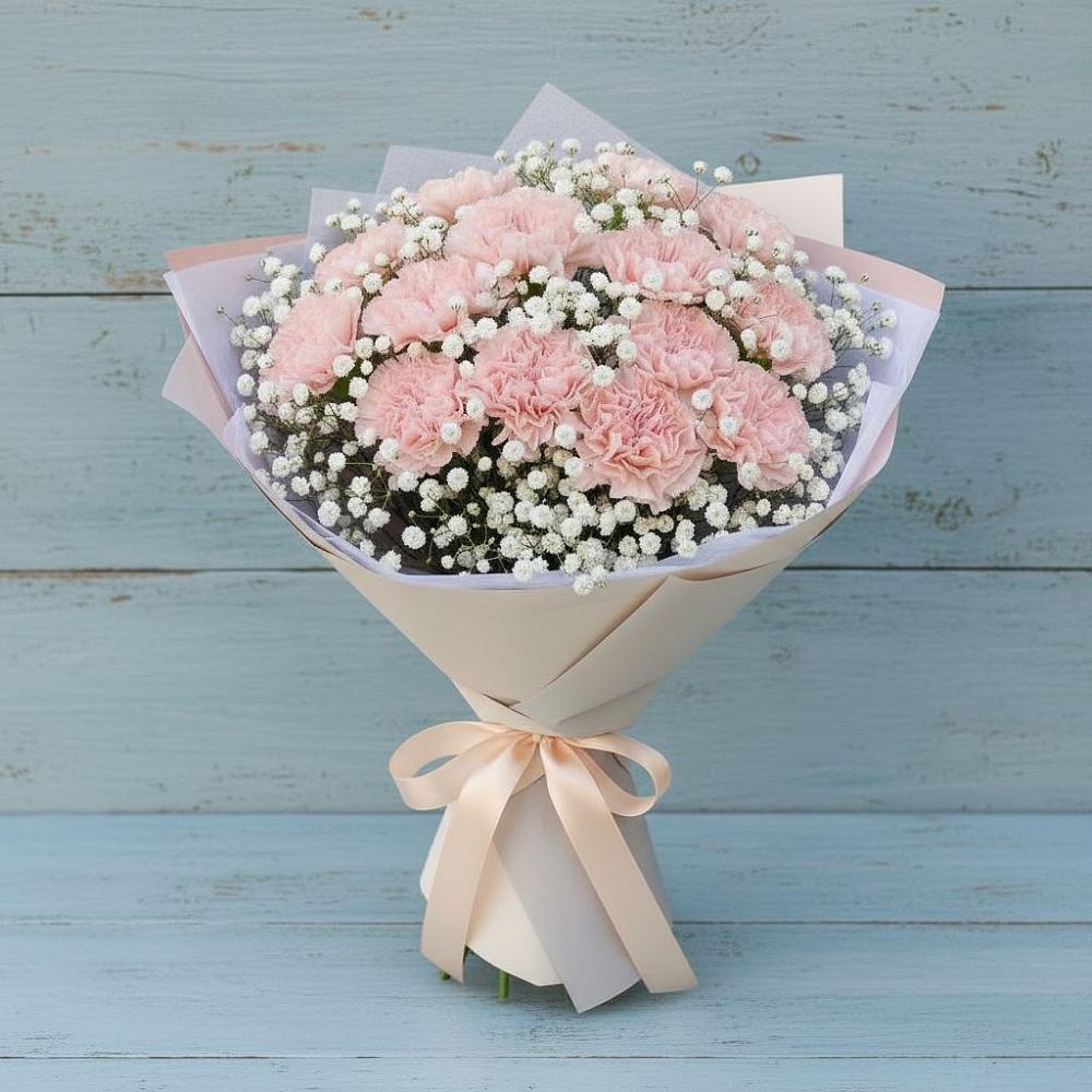 Букет цветов из: Гвоздики в Тотьме