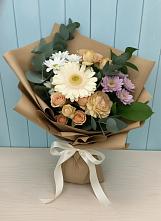 Букет цветов из:  Герберы и Хризантемы в Тотьме