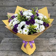 Букет цветов из:  Ирисы, Хризантемы и Ромашки #REPLACE_PRED# Тотьме