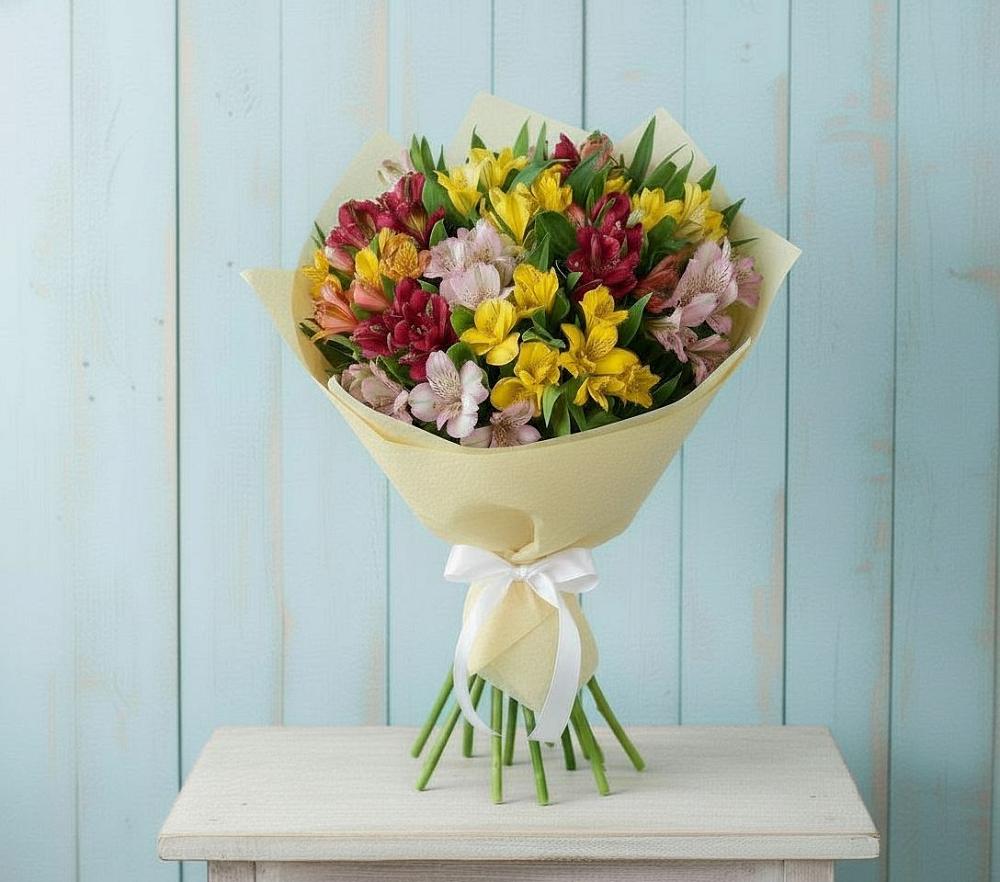 Букет цветов из: Альстромерии в Тотьме