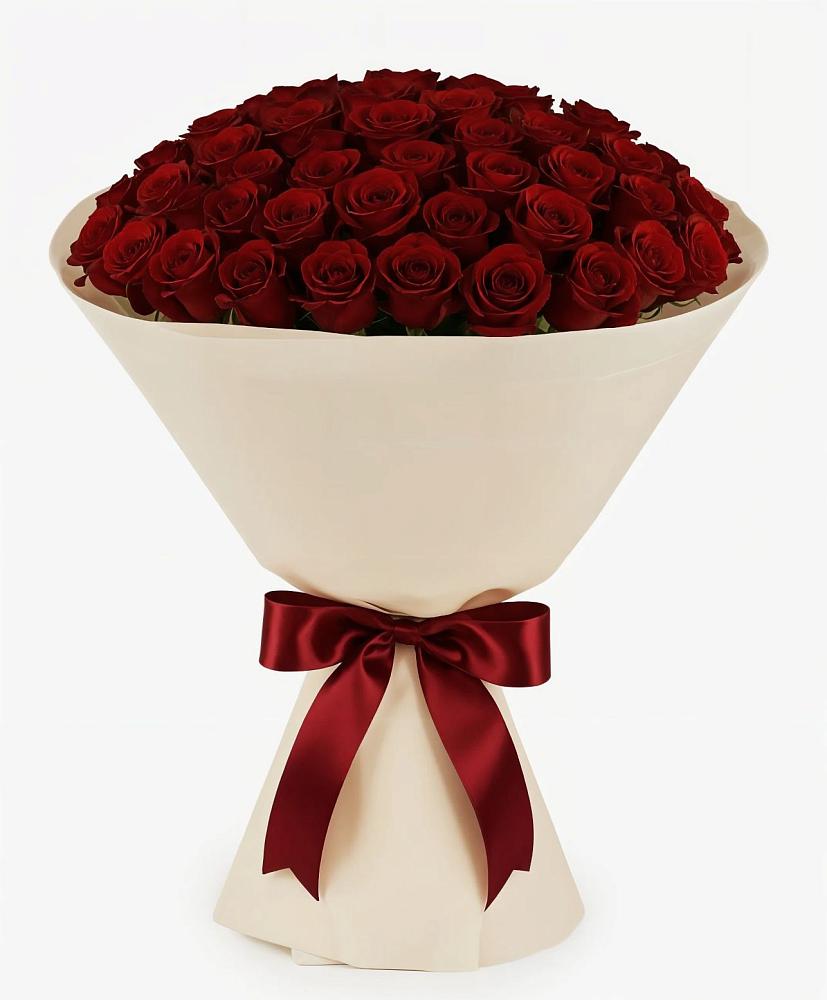 Букет 101 Бордовая роза Блэк Бакарра в Тотьме