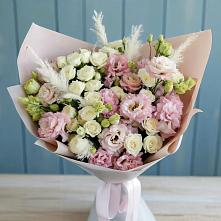 Букет цветов из:  Альстромерии и Розы #REPLACE_PRED# Тотьме