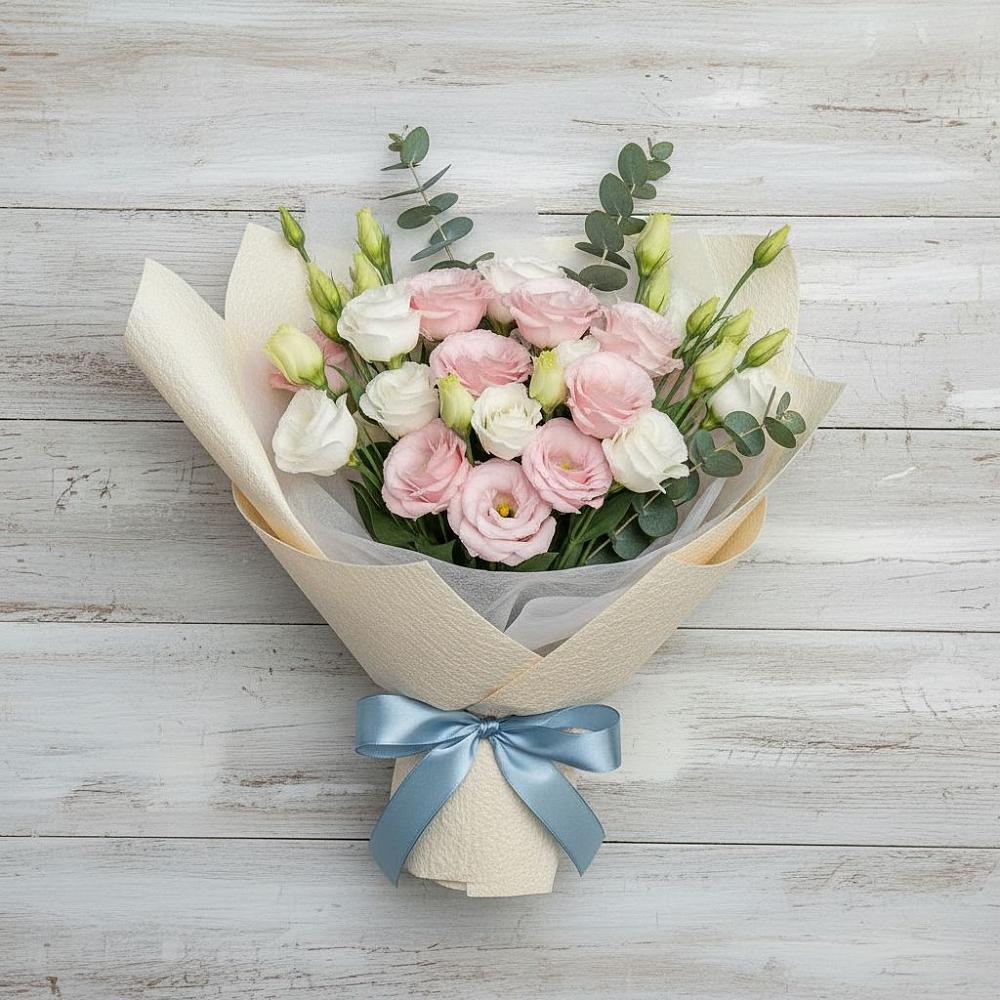 Букет цветов из: Лизиантусы в Тотьме